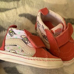 Pink Vans Velcro Baby Shoe